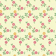 Super Tiny Red and Orange Floral Print Paper ~ Carta Varese Italy